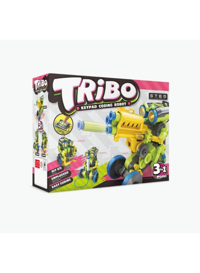 Pro'skit Pro’sKit GE-897 Tribo 3-in-1 Keypad Coding Robot – DIY Programmable STEM Robot Kit for Kids (Sharpshooter, Painter & Sweeper) - Image 5