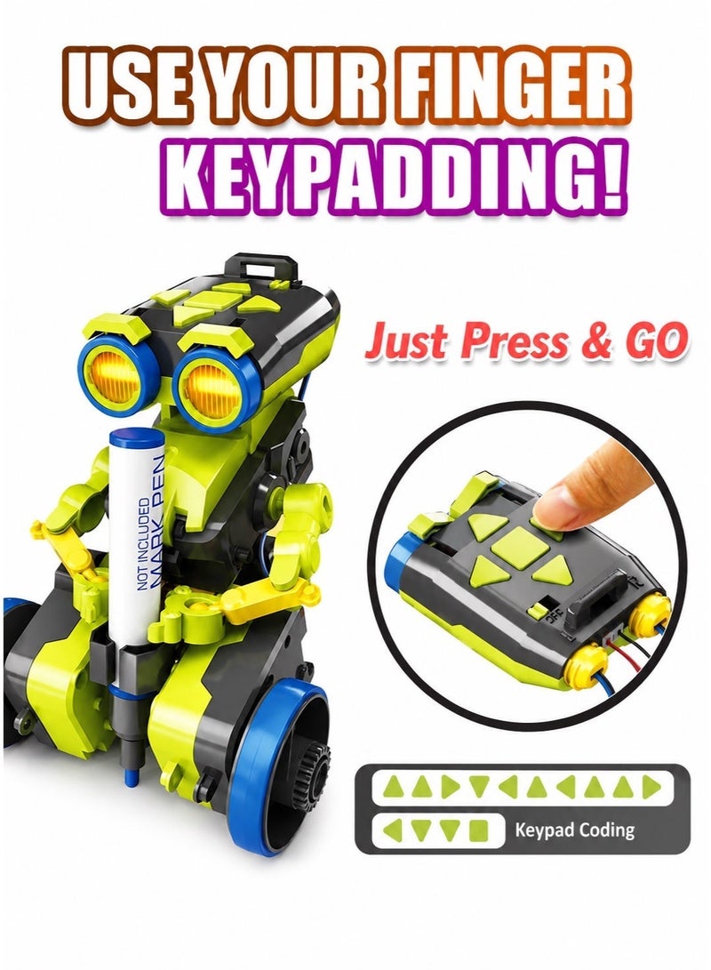 Pro'skit Pro’sKit GE-897 Tribo 3-in-1 Keypad Coding Robot – DIY Programmable STEM Robot Kit for Kids (Sharpshooter, Painter & Sweeper) - Image 5