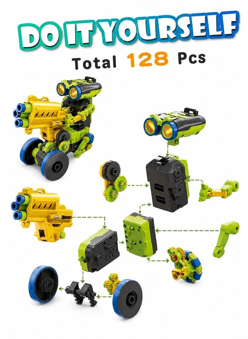 Pro'skit Pro’sKit GE-897 Tribo 3-in-1 Keypad Coding Robot – DIY Programmable STEM Robot Kit for Kids (Sharpshooter, Painter & Sweeper) - Image 4