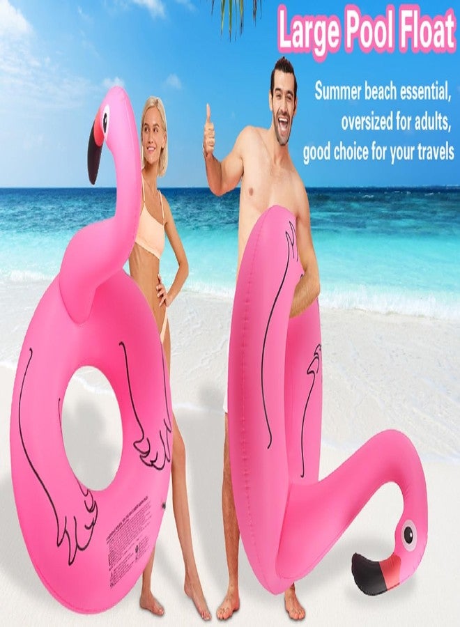 Aakarit Inflatable Flamingo Pool Floats Pool Floatiest Rafts for Swimming Pool Party Tubes for Lake Beach Floaty Swim Rings Toys for Adults Kids - 1 Pack - Image 4