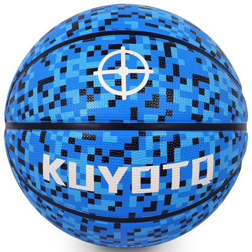 KUYOTQ Kids Toddler Size 4 Basketball 255 Thickened Rubber Small Youth Basketball Soft Touch Mosaic for Boys Girls GiftsDeflated - Image 1
