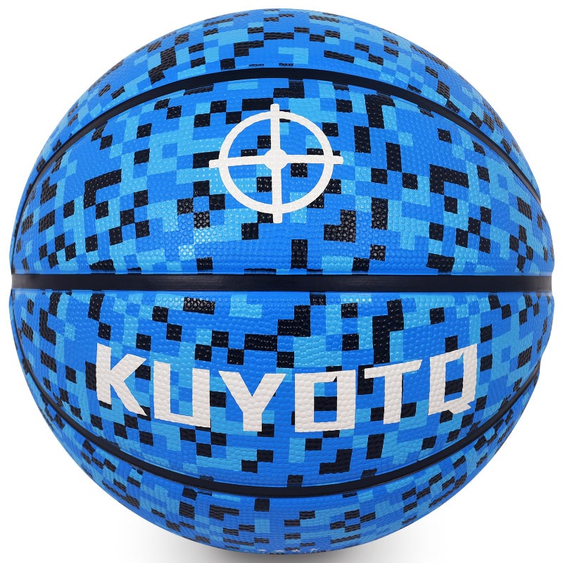 KUYOTQ Kids Toddler Size 4 Basketball 255 Thickened Rubber Small Youth Basketball Soft Touch Mosaic for Boys Girls GiftsDeflated - Image 2