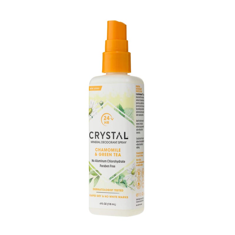 Crystal Essence Mineral Deodorant Spray, Chamomile & Green Tea 4 oz (Pack of 12) - Image 3