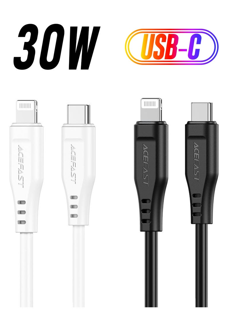 ACEFAST C3-01 USB-C to Lightning charging data cable. - Image 1