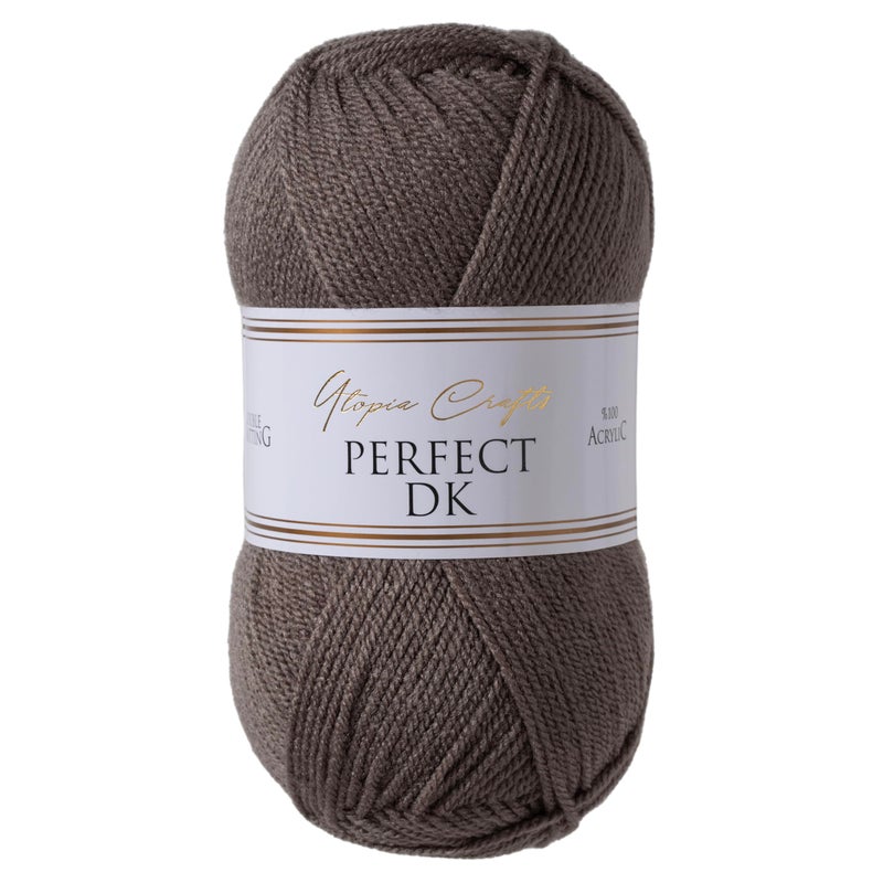 Utopia Crafts DK Double Knitting Yarn 100g Steel Grey