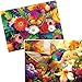 VOLUVOLU 2Pack 500 Pieces Puzzles for Adults Flower Hummingbird Puzzles 500 Pieces Butterfly Jigsaw Puzzles for Adults Birthday Party for Family Game Nights Gifts - Image 2