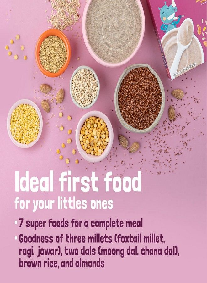 Slurrp Farm Sathu Maavu | 100% Natural Multigrain Health Mix with The Goodness of 7 Superfoods | No Salt, No Sugar, No Milk | 200g - Image 2