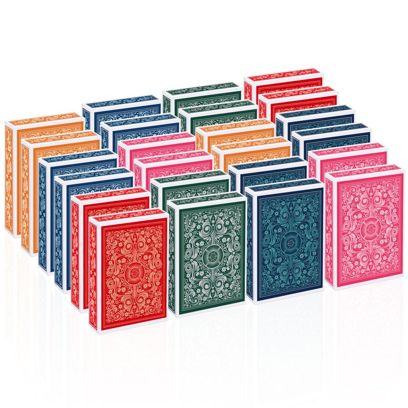 Timenued Playing Cards Bulk24 Decks of Cards24 Pack Poker Cards SetStandard Playing Cards with a Colorful Gift BoxSuitable Various Fun Card Games for Adults and Seniors Holiday Presents - Image 3