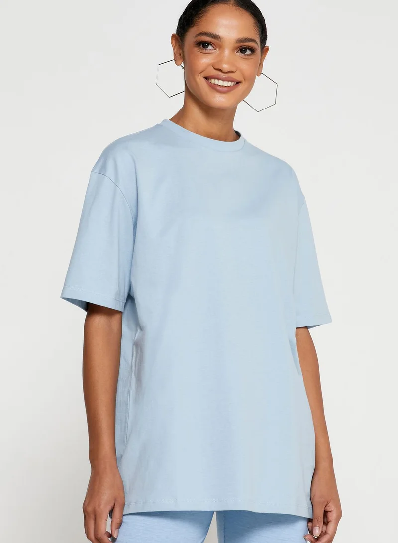 Ginger Basics Oversized T-Shirt Cycling Shorts Set