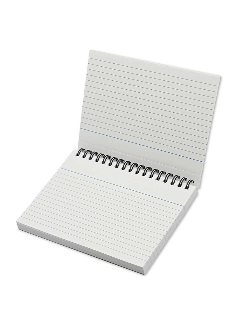 FIS Ruled Record Card 180 Gsm 6X4 Inch Double Loop Spiral 50 Sheets White -FSIC64-180SPWH - Image 3