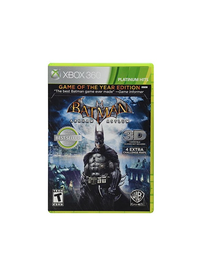 WB Games Batman: Arkham Asylum [Game of the Year Edition] (Platinum Hits) - Image 1