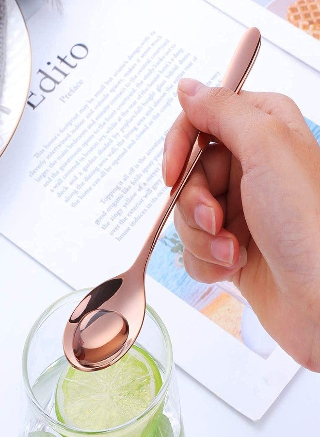 Primetan ملاعق برايمتان الفاخرة المصنوعة من الفولاذ المقاوم للصدأ، أدوات مائدة للمناسبات والحفلات المنزلية (مجموعة من 3 قطع، لون وردي) - Image 5