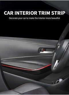 GROIC Car Interior Trim Self-Adhesive Lines, Automobile Corium Trim Strips Universal Car Decoration Pinstriping Dashboard Decorative DIY Genuine Leather decorative line for Refitting  - Image 3