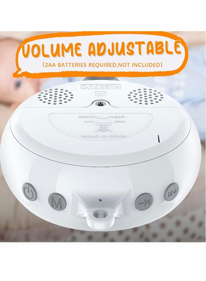 Baby Music Box Rotator, Crib Replacement Mobile Motor Rotation Universal Hanging Box, 12 Lullabies Battery Powered Bed Bell for Home Nursery Sleep - Image 4
