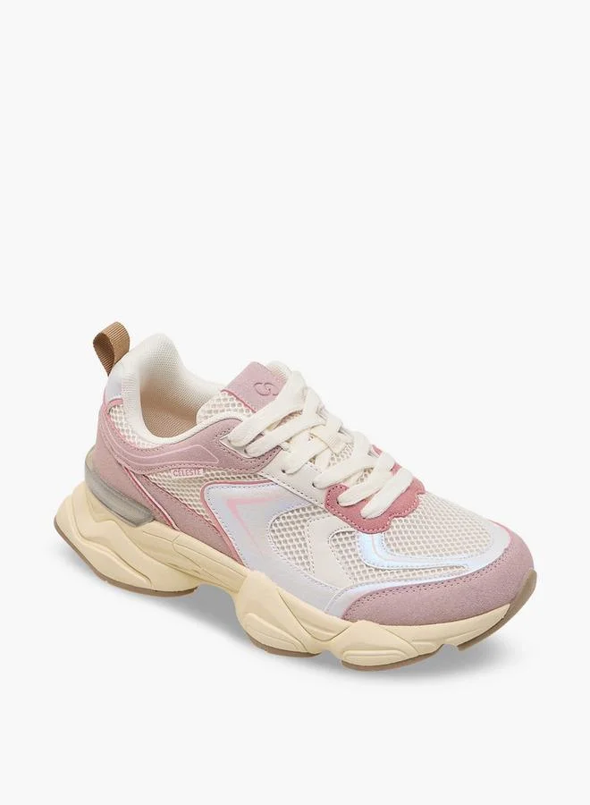 سيليست Women Mesh Panel Lace-Up Sneakers