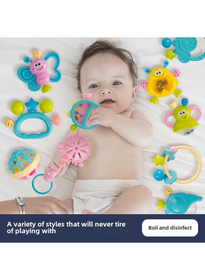 Hong Kong Bixiong Rattle Bite Boiled Calming Puzzle Cartoon Baby Puzzle Toy Bite Puzzle-Color:Tooth Gum Rattle Bracelet (bag) - Image 3