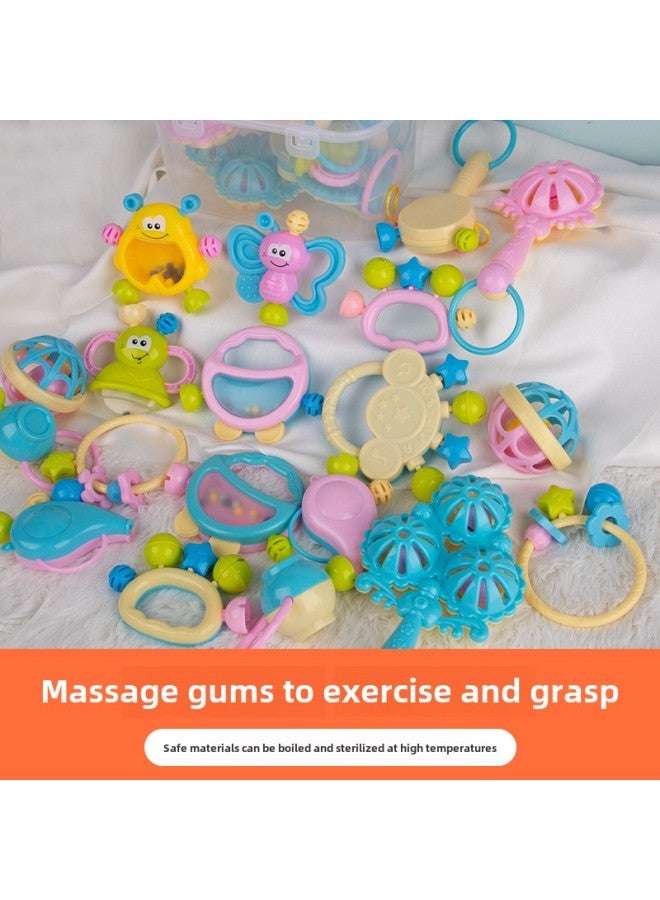 Hong Kong Bixiong Rattle Bite Boiled Calming Puzzle Cartoon Baby Puzzle Toy Bite Puzzle-Color:Tooth Gum Rattle Bracelet (bag) - Image 2