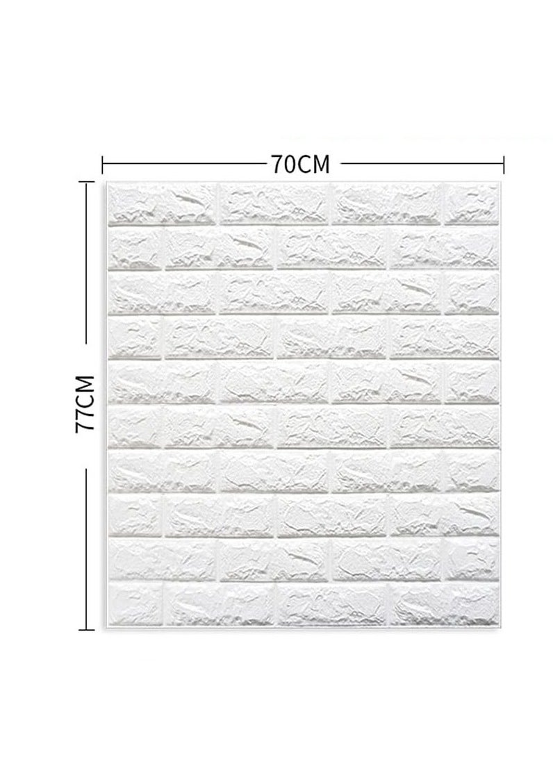 Generic - FFD  Foam 3D Wall Tile Panels – Self-Adhesive PE Foam Stickers for Bedroom, Living Room, and TV Wall – Waterproof, Easy-to-Clean, Decorative Wallpaper for Home Decor - Image 1