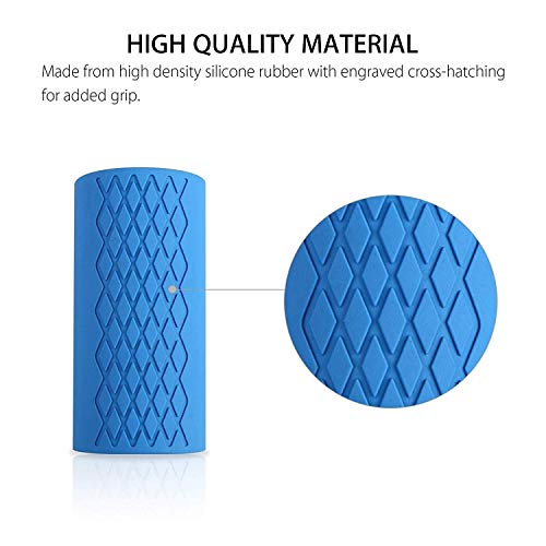 Tima Dumbbell Bar Handle Grips - Standard Bar Grips for Weight Lifting Fitness Strength Training - Arm Chest Workout Machines Grip (Blue, 1" Bar, Fat) - Image 5