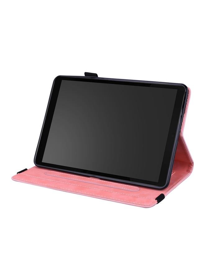 اس-توب جراب لجهاز لينوفو تاب M8 TB-8505F 8505X 8.0، تصميم جلد العجل المزدوج القابل للطي، جراب من الجلد المنقوش مع حامل وفتحات للبطاقات وفتحة للقلم وشريط مطاطي - Image 5