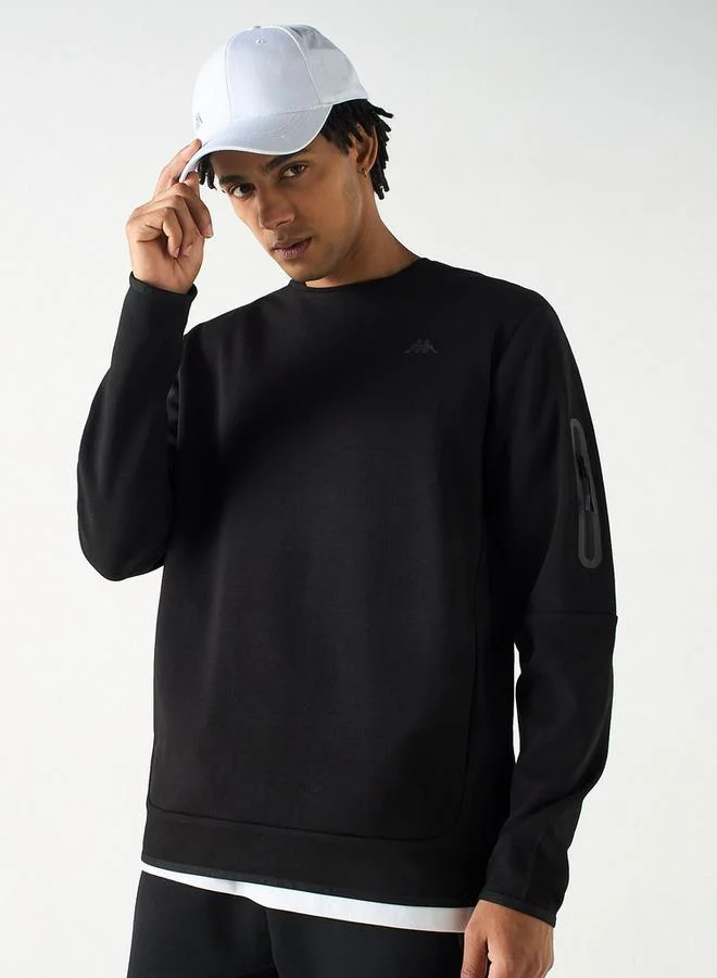 Kappa Crew Neck Sweatshirt with Long Sleeves