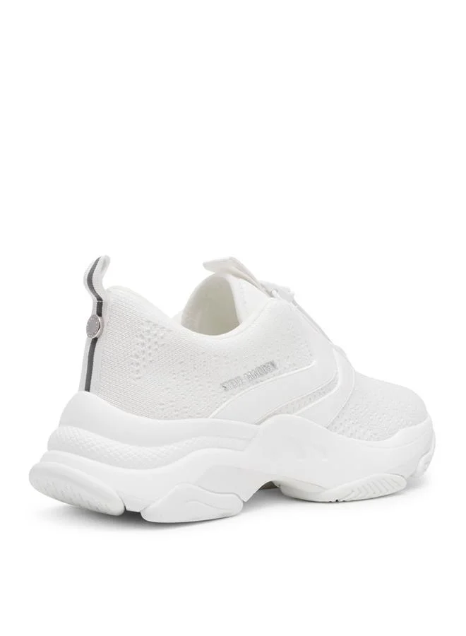 Steve Madden Main St White Women's Fashion Sneakers
