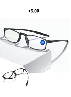 TR90 Reading Glasses +3.00 Anti Blue Light Reader Women Men Ultralight Portable Presbyopia Spectacles