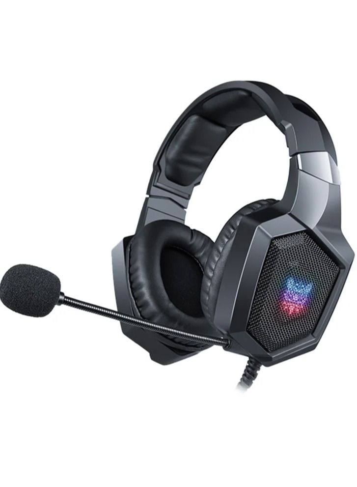 onikuma Gaming Headset Over-Ear Wired LED With Mic for PlayStation 4/Xbox/PC - Image 3