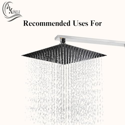KINIK 18-Inch (L) Type Stainless Steel Wall Mounted Shower Arm for Bathroom & Home/Shower Aram Only for Any type of Shower Head - Image 3