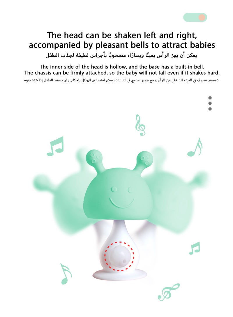 Super Soft Silicone Teething Toy with Suction Base Visually Stimulating Easy to Grasp for Babies 3 Months and Older - Image 5