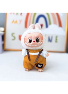 LABUBU 17cm RABBUBU Doll Clothes Pendant - Simple Sakura Outfit Keychain (Clothes Only) 