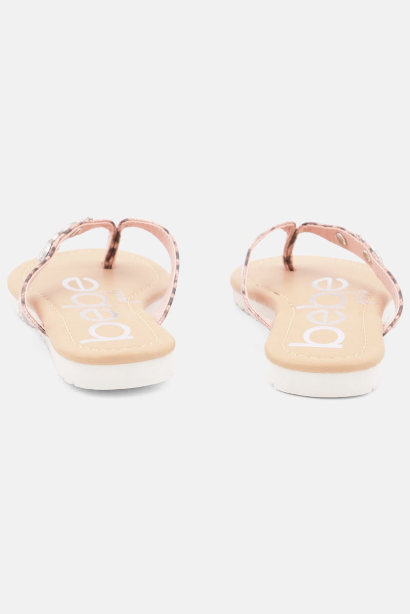 bebe صنادل بنات للأطفال، بيج - Image 2