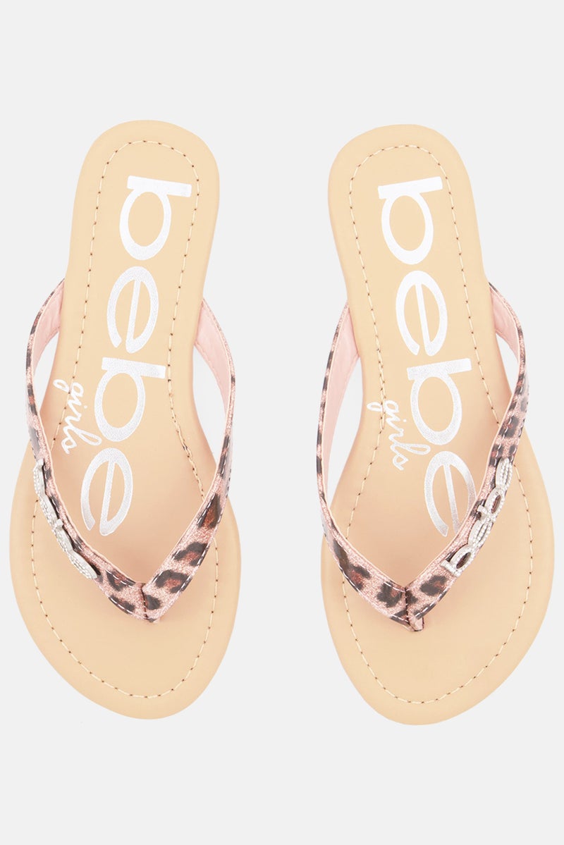 bebe صنادل بنات للأطفال، بيج - Image 4