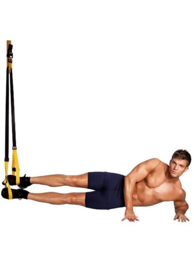 بودي سكلبتشر جهاز تدريب تعليق الجسم الكامل TRX - نظام تدريب مقاومة كامل الجسم قابل للتعديل للاستخدام في المنزل وفي صالة الألعاب الرياضية وفي الهواء الطلق - Image 2