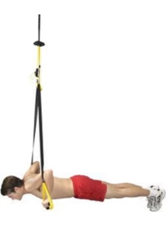 بودي سكلبتشر جهاز تدريب تعليق الجسم الكامل TRX - نظام تدريب مقاومة كامل الجسم قابل للتعديل للاستخدام في المنزل وفي صالة الألعاب الرياضية وفي الهواء الطلق - Image 3