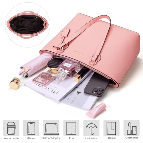 Bagsure 4PCS Women Fashion Handbags Purses Wallet Shoulder Bags Casual Tote Bag Crossbody Bags, Handbag Set Gift for Ladies Girls - Image 3