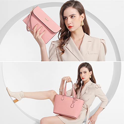 Bagsure 4PCS Women Fashion Handbags Purses Wallet Shoulder Bags Casual Tote Bag Crossbody Bags, Handbag Set Gift for Ladies Girls - Image 2