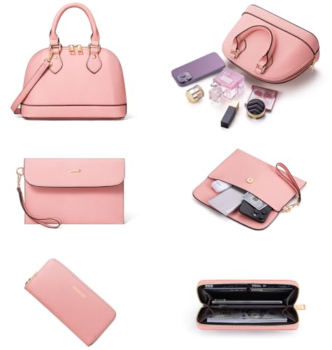 Bagsure 4PCS Women Fashion Handbags Purses Wallet Shoulder Bags Casual Tote Bag Crossbody Bags, Handbag Set Gift for Ladies Girls - Image 5