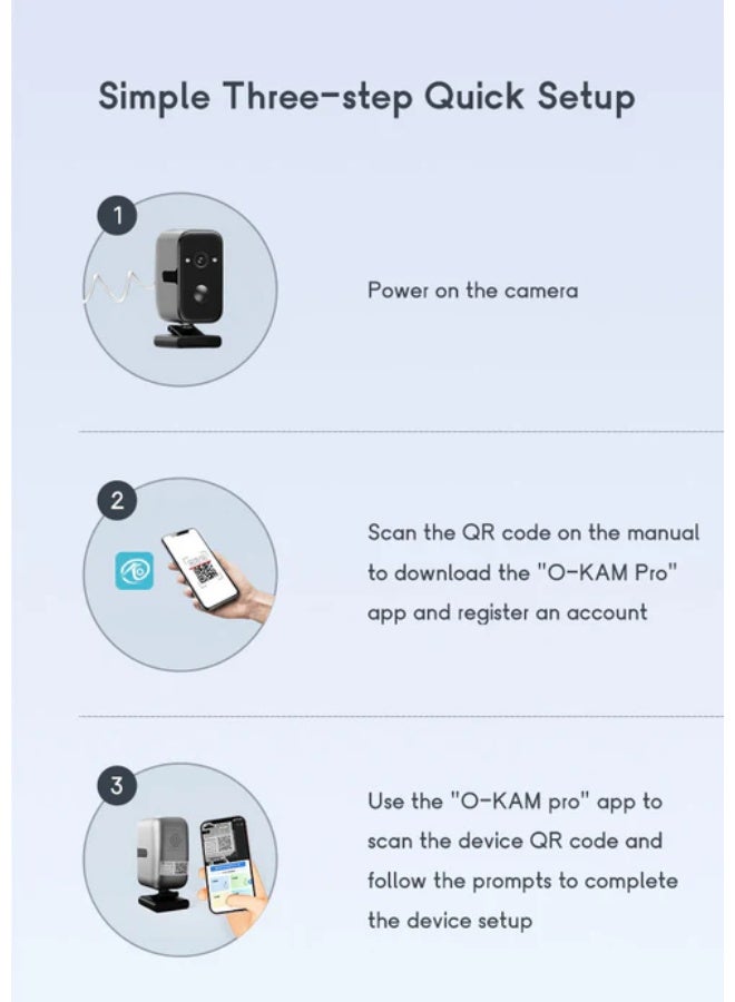 كروني كاميرا Crony F7w منخفضة الطاقة مزودة بخاصية واي فاي وكاميرا أمان بدقة 2K مع بطارية 5200 مللي أمبير في الساعة، رؤية بانورامية بزاوية 180 درجة، رؤية ليلية ملونة، كشف الإنسان، داخلي وخارجي - Image 4