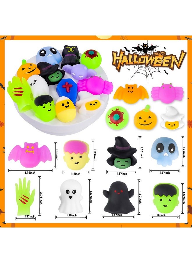 MGparty - 24Pcs Halloween Squishies Toys For Kids Halloween Party Favors Halloween Goodie Bag Fillers Prizes Halloween Decorations Stress Relief Toys For Adults - Image 1