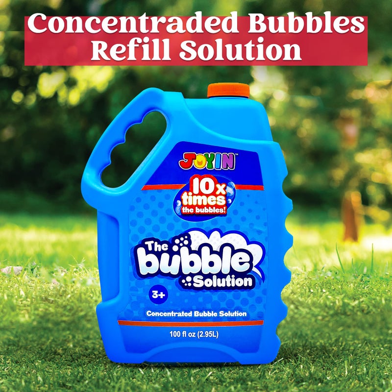 JOYIN 100 Oz Concentrated Bubble Solution (up to 8 Gallon) for Large Party in Summer Celebrations, Party Favor, Bubble Summer Toy, Classroom Prizes, Easter (Blue) - Image 2