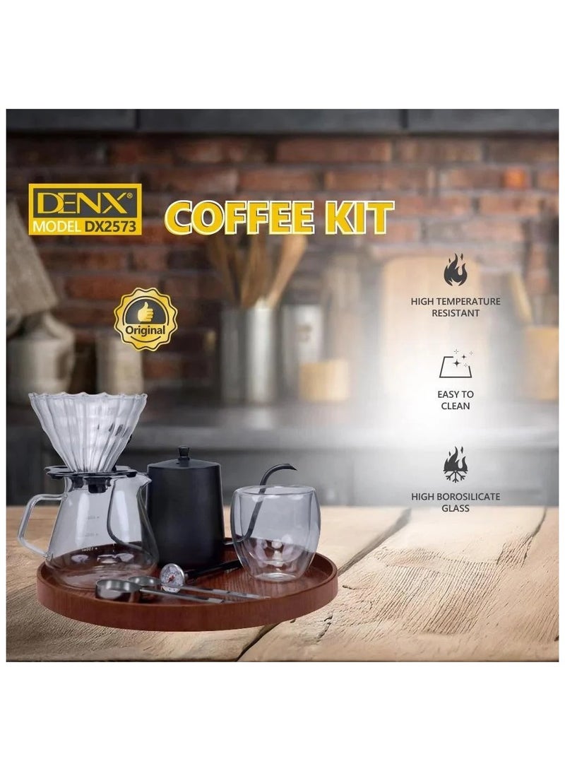 Denx DENX Coffee Kit Model DX2573 - 12 in 1 | Complete Portable Coffee Making Set  - Image 3