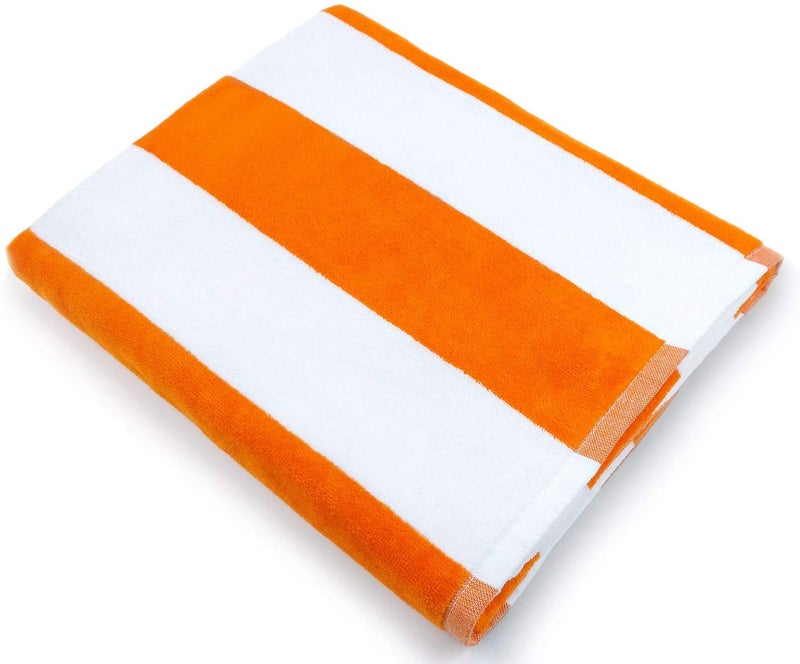 AMZ Large Beach & Pool Towel - 30"x60" Oversized Cabana Stripe, Hotel Quality-Luxuriously Soft, Absorbent & Plush Towel - Image 2