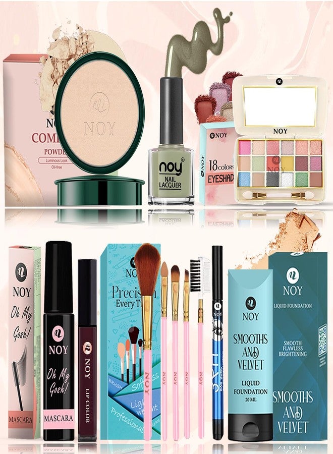 NOY Expert Makeup Kit Perfect for Every Festival, Including Karwa Chauth, Diwali, Navratri, and Anniversaries Elegant Gift Idea Pack of 12 - Image 1