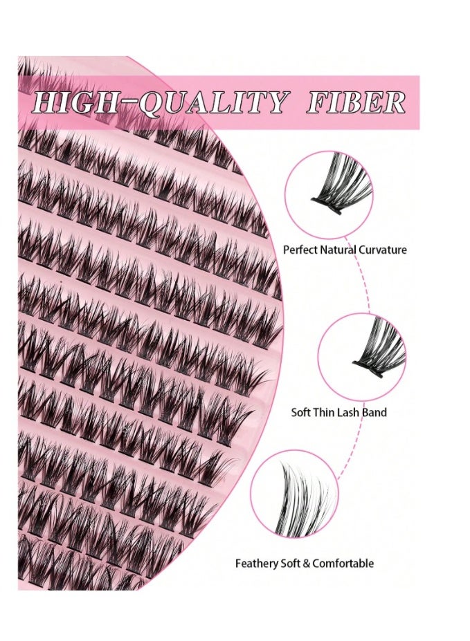 مجموعة رموش لاصقة ذاتية اللصق، رموش صناعية على شكل حرف C، رموش صناعية مسبقة اللصق، ملقط رموش لاصقة، فرشاة رموش، أداة مكياج، مجموعة رموش ناعمة مع ملقط للمبتدئين، مجموعة تمديد رموش صناعية بدون غراء من 10 إلى 16 مم، 180 قطعة - Image 4