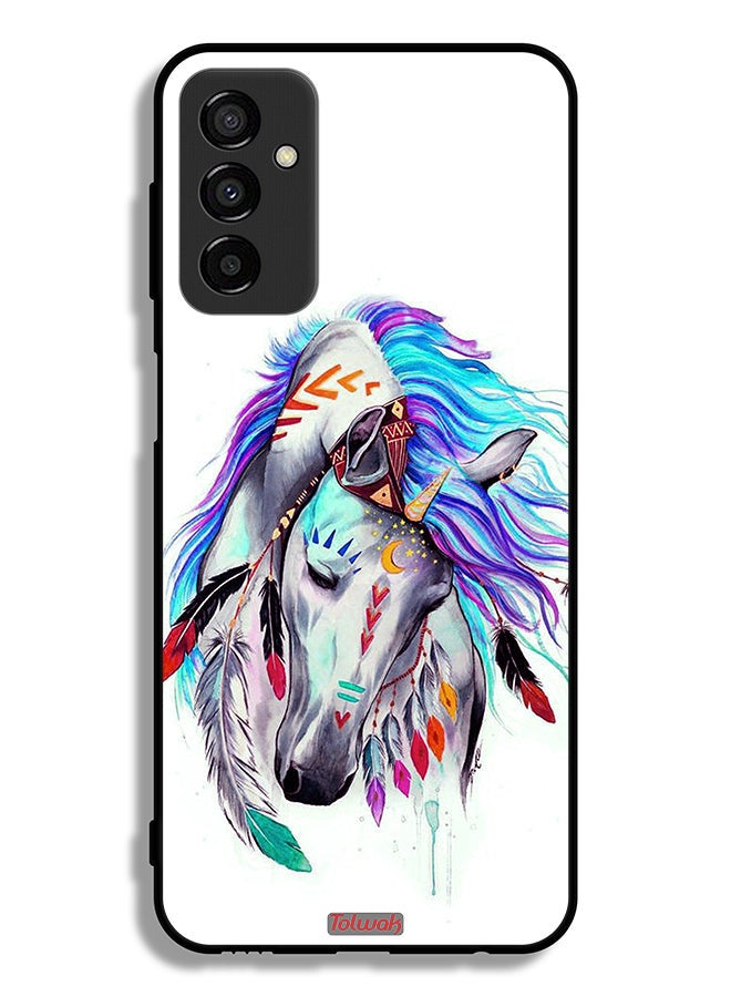 Tolwak Samsung Galaxy M23 Protective Case Cover Horse - Image 2