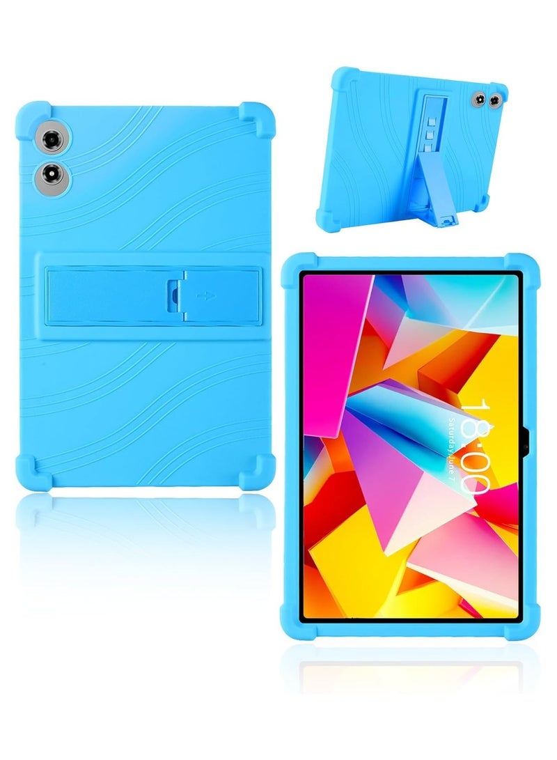 **متوافق مع غطاء جهاز Teclast T50 Plus 2025 لوحي مقاس 11 بوصة - حافظة سيليكون ناعمة مناسبة للأطفال مع حامل قابل للتعديل.**