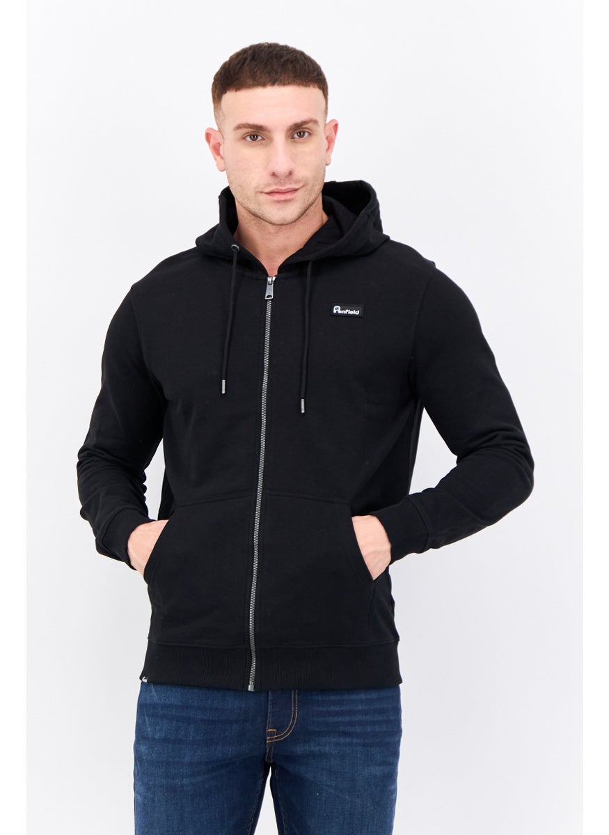 Penfield Men Hooded Brand Logo Long Sleeves Sweatshirt, Black  - Image 1