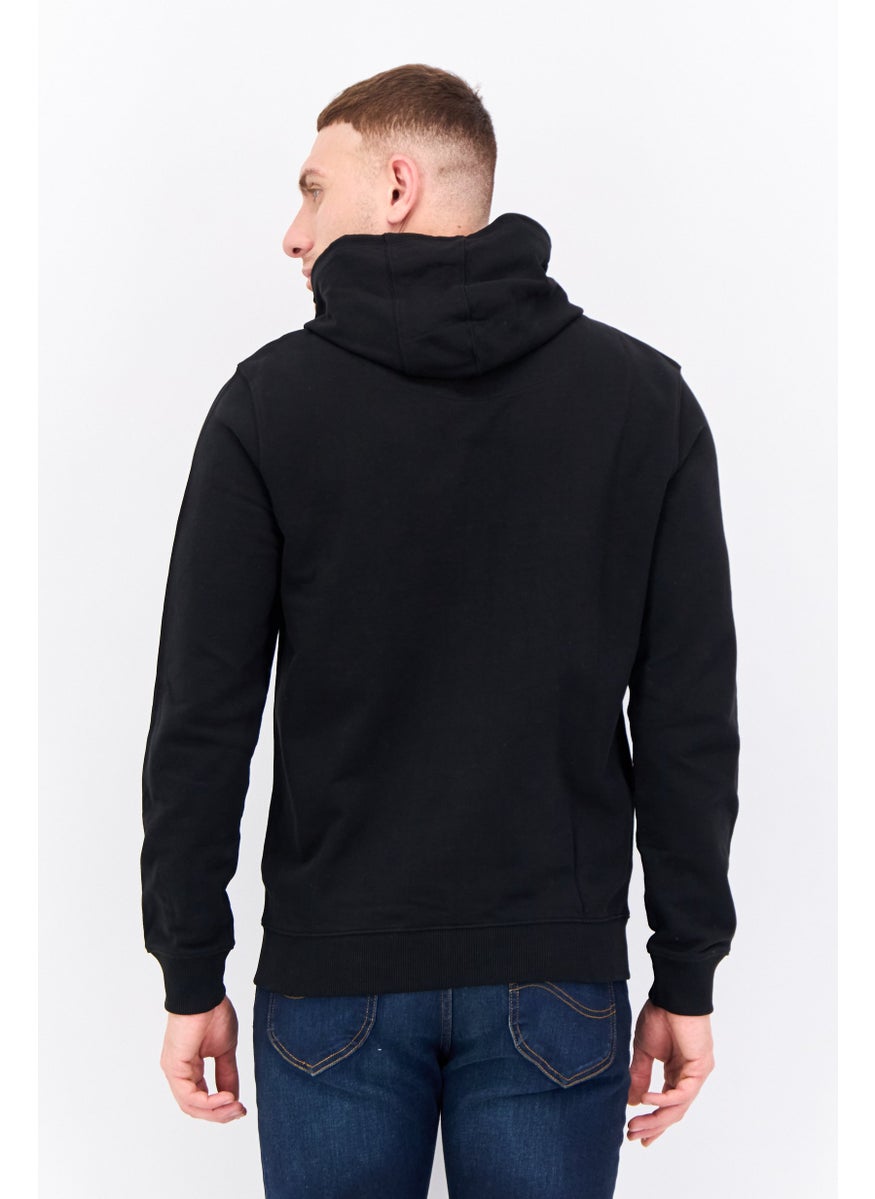Penfield Men Hooded Brand Logo Long Sleeves Sweatshirt, Black  - Image 3