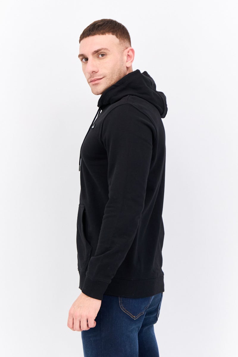 Penfield سويت شيرت بقلنسوة للرجال بشعار العلامة التجارية بأكمام طويلة، أسود - Image 2